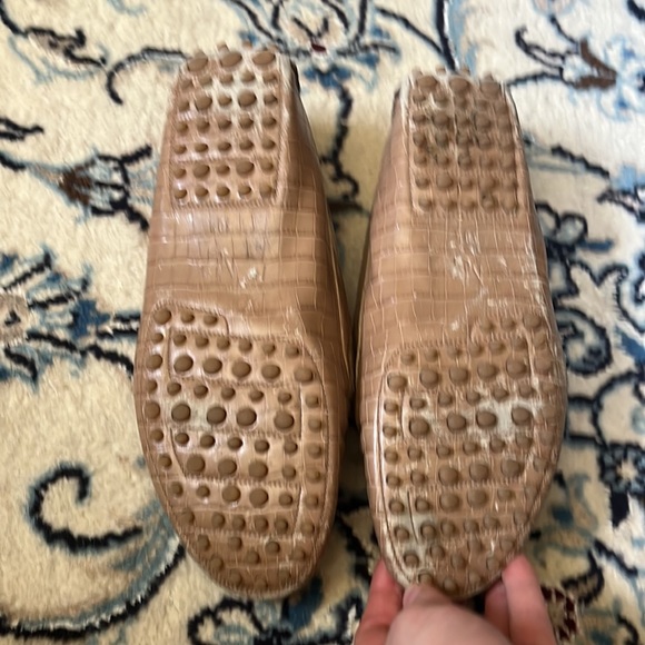 M. Gemi Driver Loafers Croc Tan 38.5 - Picture 2 of 8